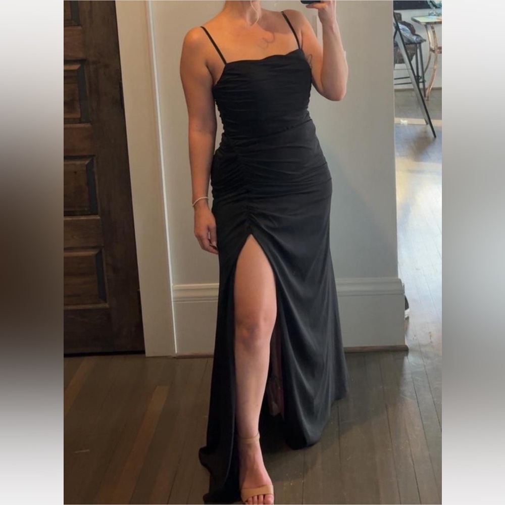 Azazie Darria Black Bridesmaids Dress